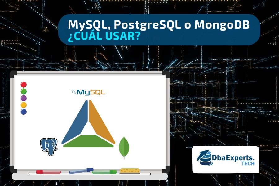 MySQL PostgreSQL y MongoDB